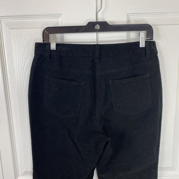 Boden Size 8 Pants Black Velvet Bootcut Mid Rise Flare Leg trousers - Picture 4 of 6
